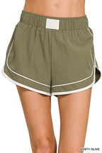 Dusty Olive Game Day Dolphin Shorts