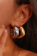 Golden Hour Bubble Huggie Hoops