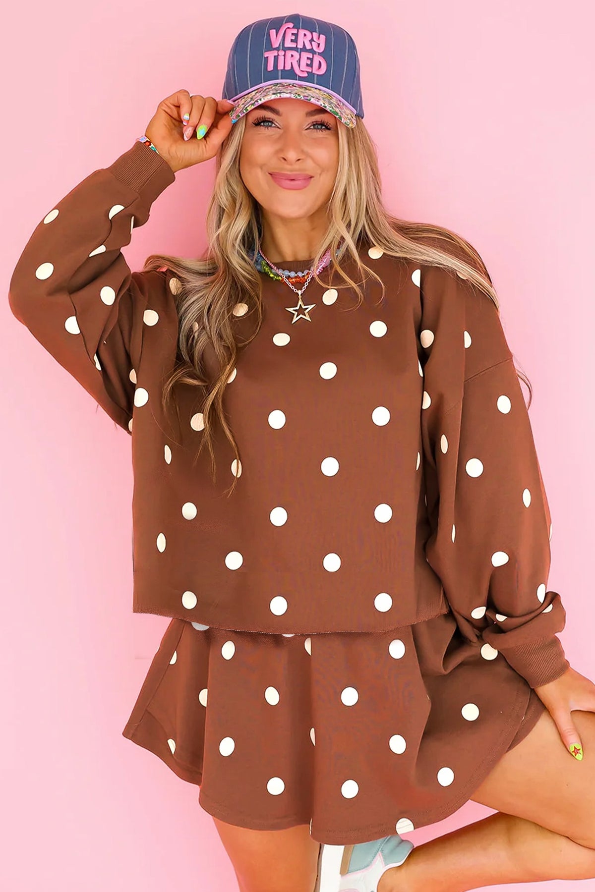 Cocoa Cutie Polka Dot Skort Set