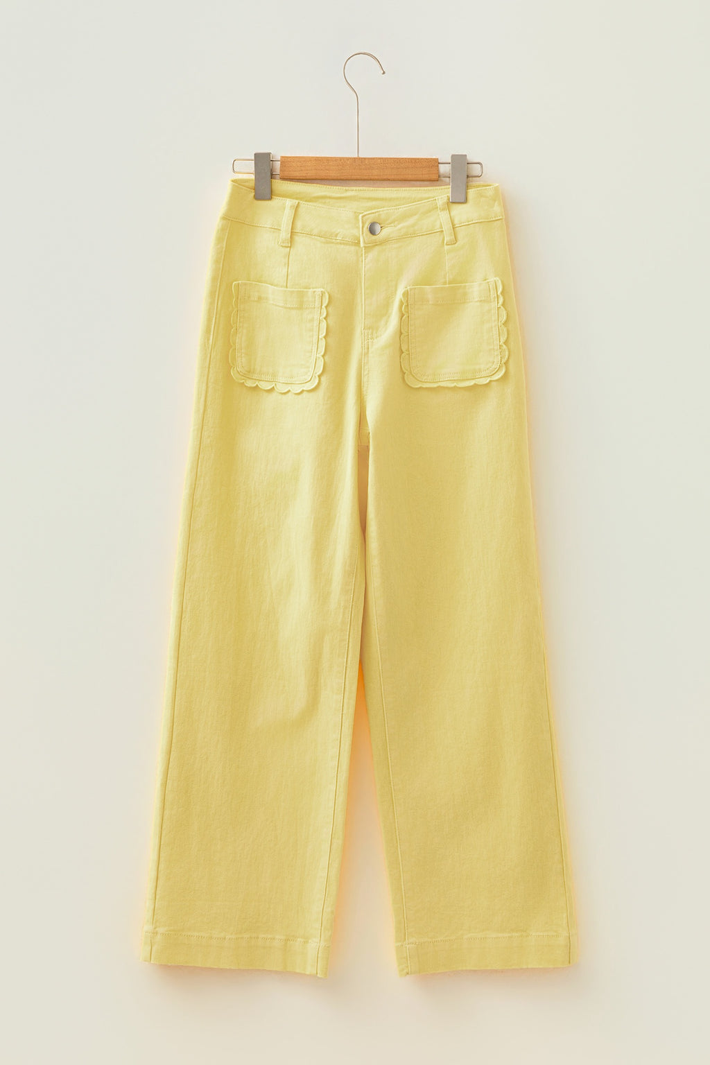 Sweet Sunshine Scallop Pocket Pants
