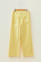 Sweet Sunshine Scallop Pocket Pants