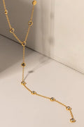 Golden Hour Rhinestone Y-Necklace
