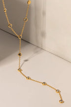 Golden Hour Rhinestone Y-Necklace