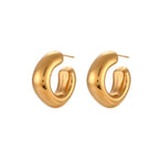 Golden Hour Bubble Huggie Hoops