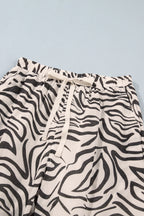 Wild Side Zebra Print Lounge Pants