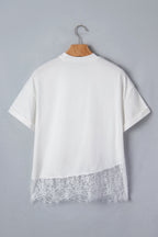 The Lace Affair Ivory Top