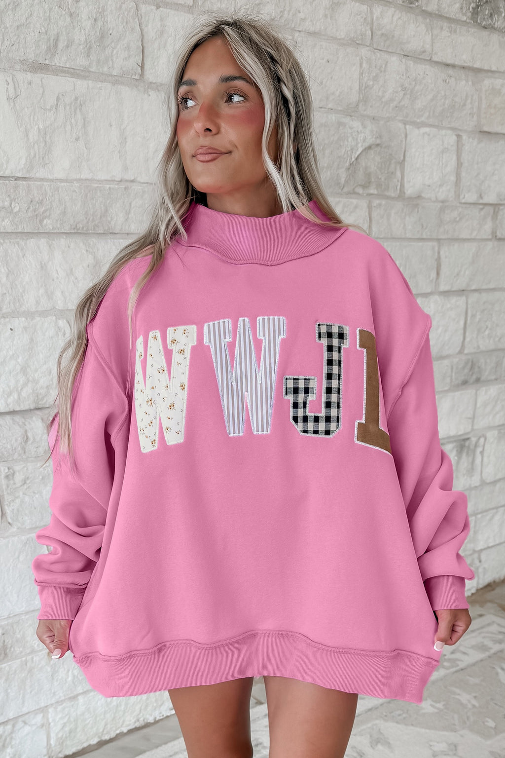 Pretty in Pink WWJD Sweatshirt