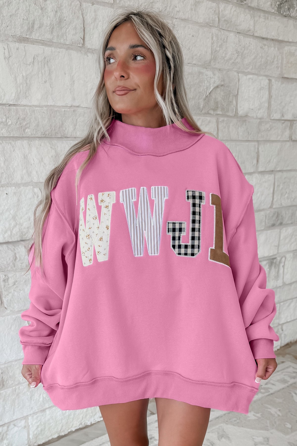 Pretty in Pink WWJD Sweatshirt