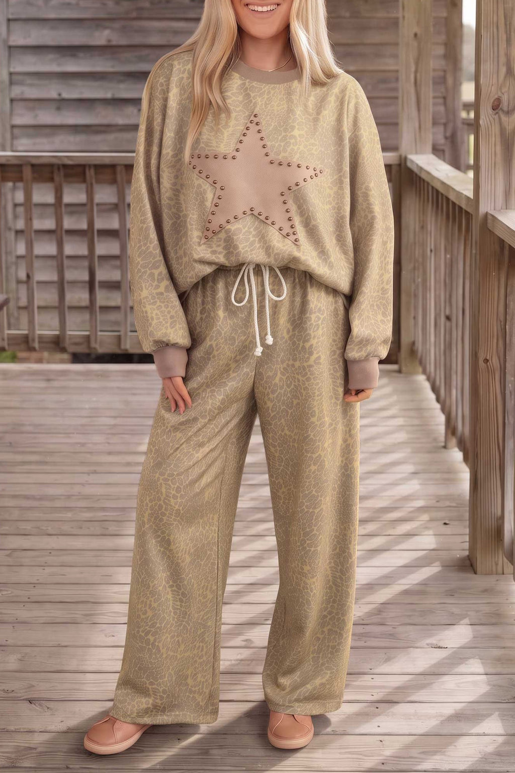 Wild Star Leopard Lounge Set