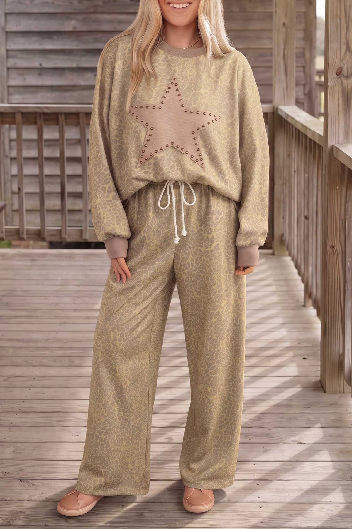 Wild Star Leopard Lounge Set
