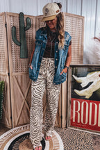 Wild Side Zebra Print Lounge Pants
