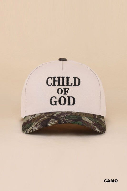 Child of God Camo Brim Hat