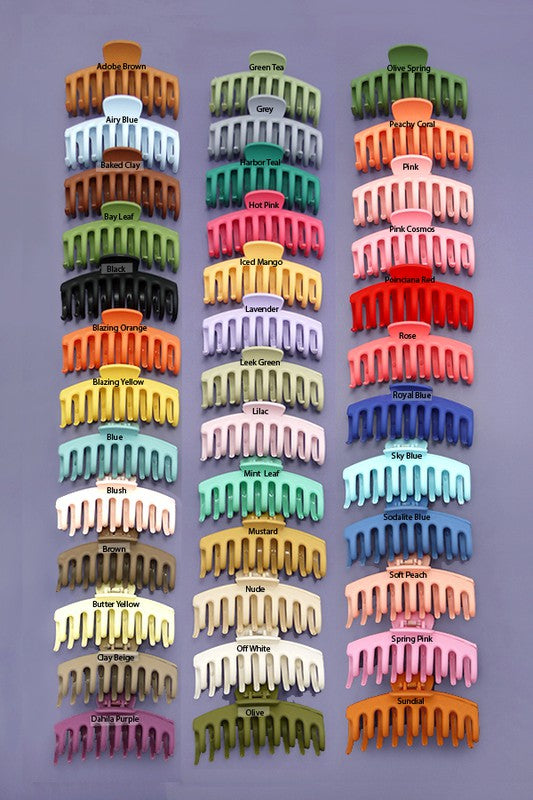 Oversized Matte Hair Claw Clip