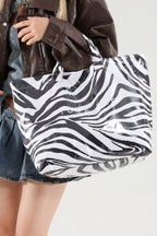 Wild Side Zebra Print Tote Bag