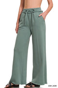 Sage Serenity Wide-Leg Sweatpants