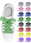 Gingham Bow Replacement Shoelaces
