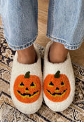Pumpkin Spice Plush Slippers
