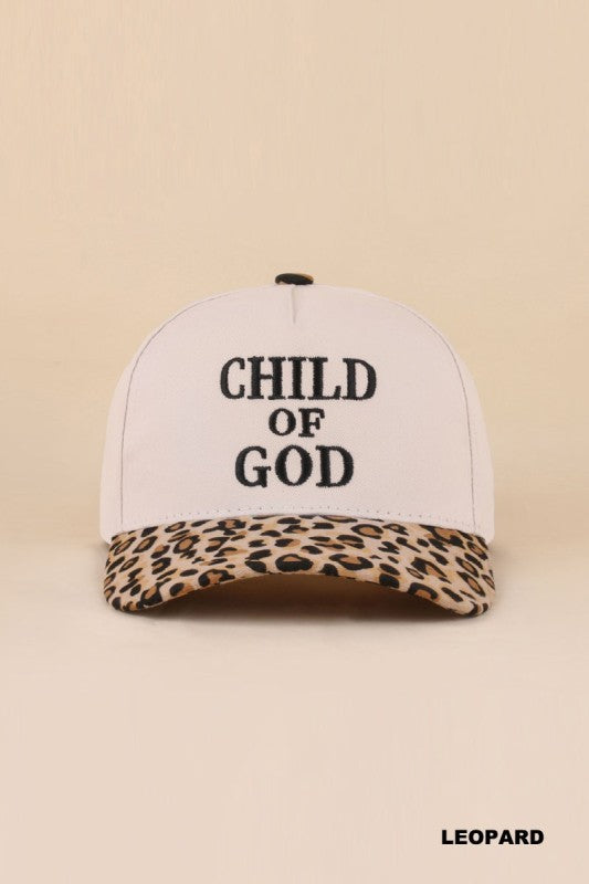 Child of God Leopard Print Hat
