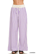 Lavender Lane Striped Wide-Leg Pants