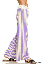Lavender Lane Striped Wide-Leg Pants