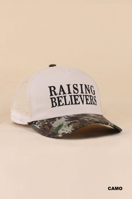 Raising Believers Camo Trucker Hat