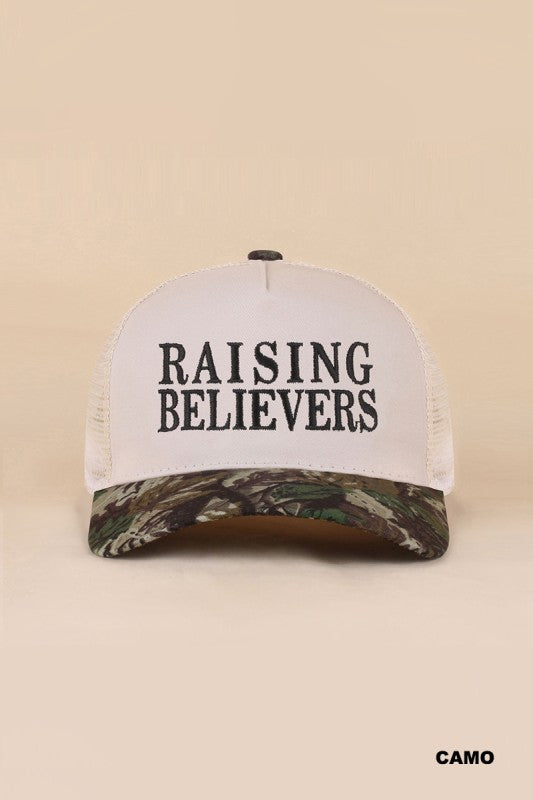 Raising Believers Camo Trucker Hat