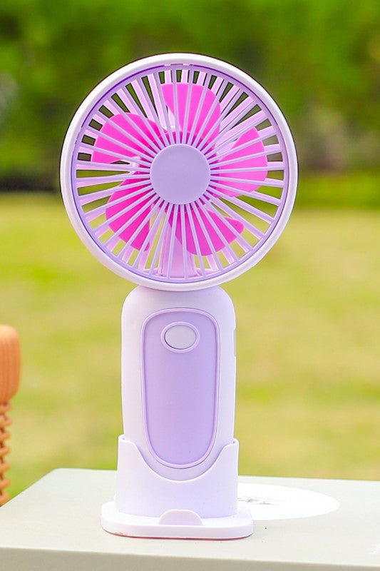 Lavender Breeze Rechargeable Mini Fan