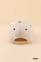 Jesus Saved My Life Zebra Print Snapback Hat