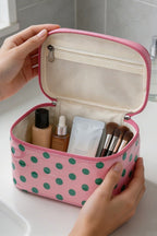 Polka Dot Travel Cosmetic Bag