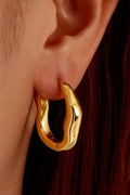 Golden Hour U-Shaped Huggie Hoops