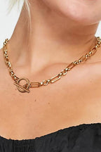 Golden Link Toggle Necklace