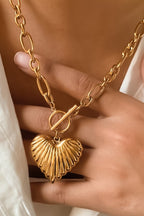 Golden Heart Toggle Necklace