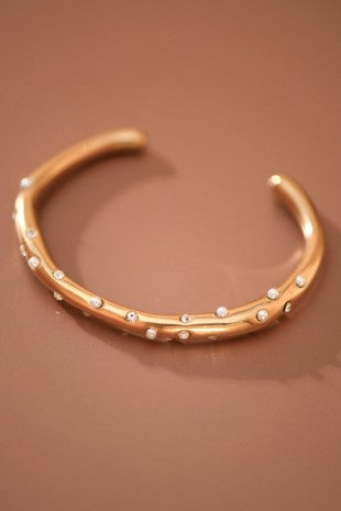 Golden Pearl Cuff Bracelet