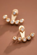 Golden Glow Crystal Ear Jackets