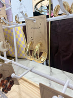 Golden Glow Teardrop Hoops